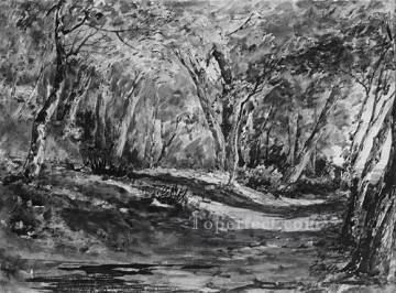 ジョン・フレデリック・ケンセット Painting - ウィンザーの森 ルミニズムの風景 ジョン・フレデリック・ケンセット